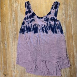 We the free tie dye tank top size XS purple/blue